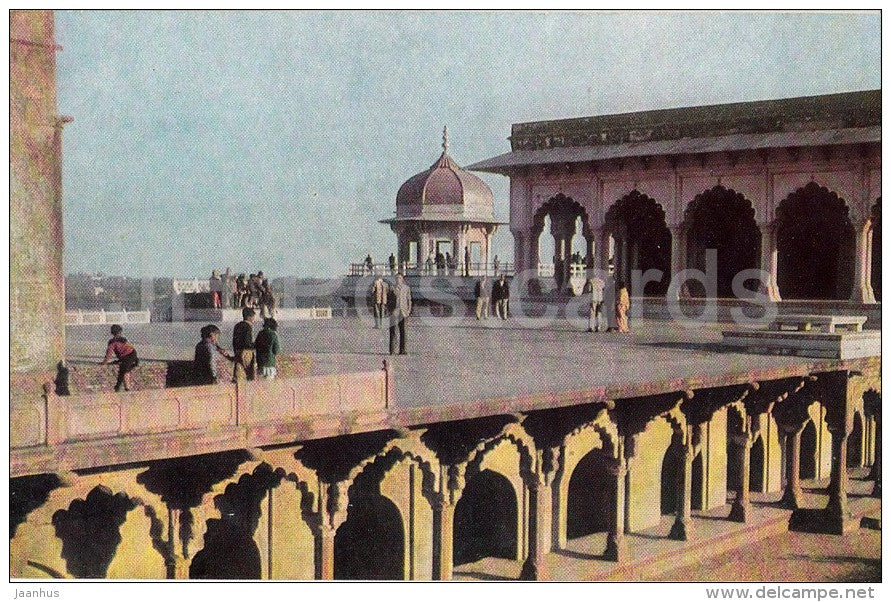 city of Agra , Red Fort - 1968 - India - unused - JH Postcards