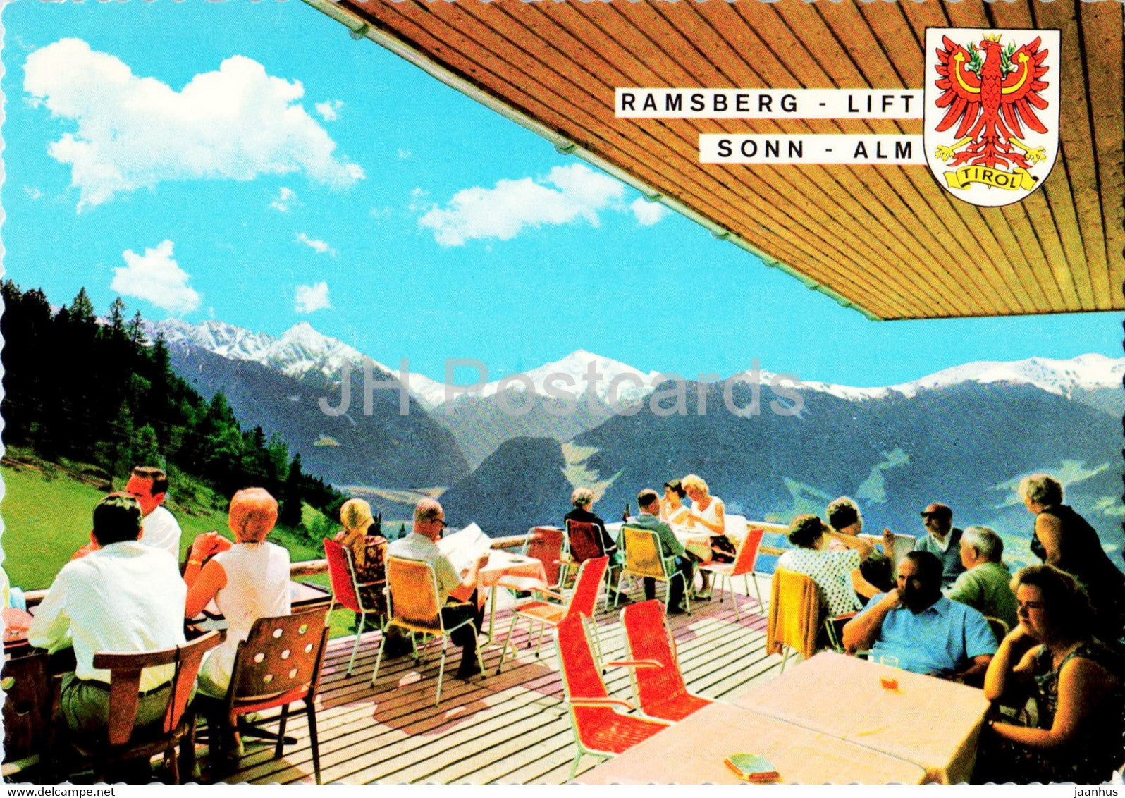 Berg Restaurant Sonnalm 1400 m - am Ramsberg Lift - Zillertal - Austria - unused - JH Postcards