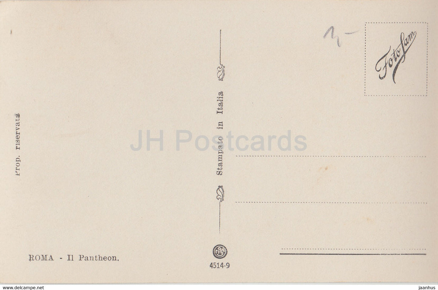 Roma - Rom - Il Pantheon - alte Postkarte - Italien - unbenutzt