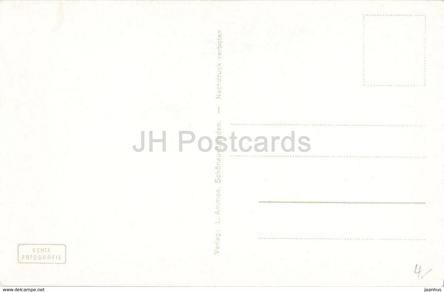 St Bartholoma mit Watzmann Ostwand - church - old postcard - Germany - unused