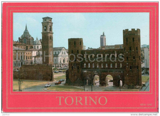Porta Palatina , Il Duomo di S. Giovanni Batista - Torino - Piemonte - 018 - Italia - Italy - unused - JH Postcards