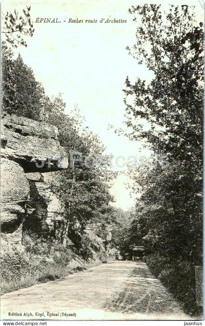 Epinal - Roches route d'Archettes - old postcard - France - unused - JH Postcards