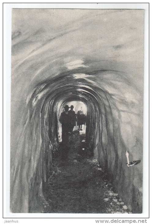 Eigergletscher - Eishöhle - 5463 - old postcard - Switzerland - unused - JH Postcards