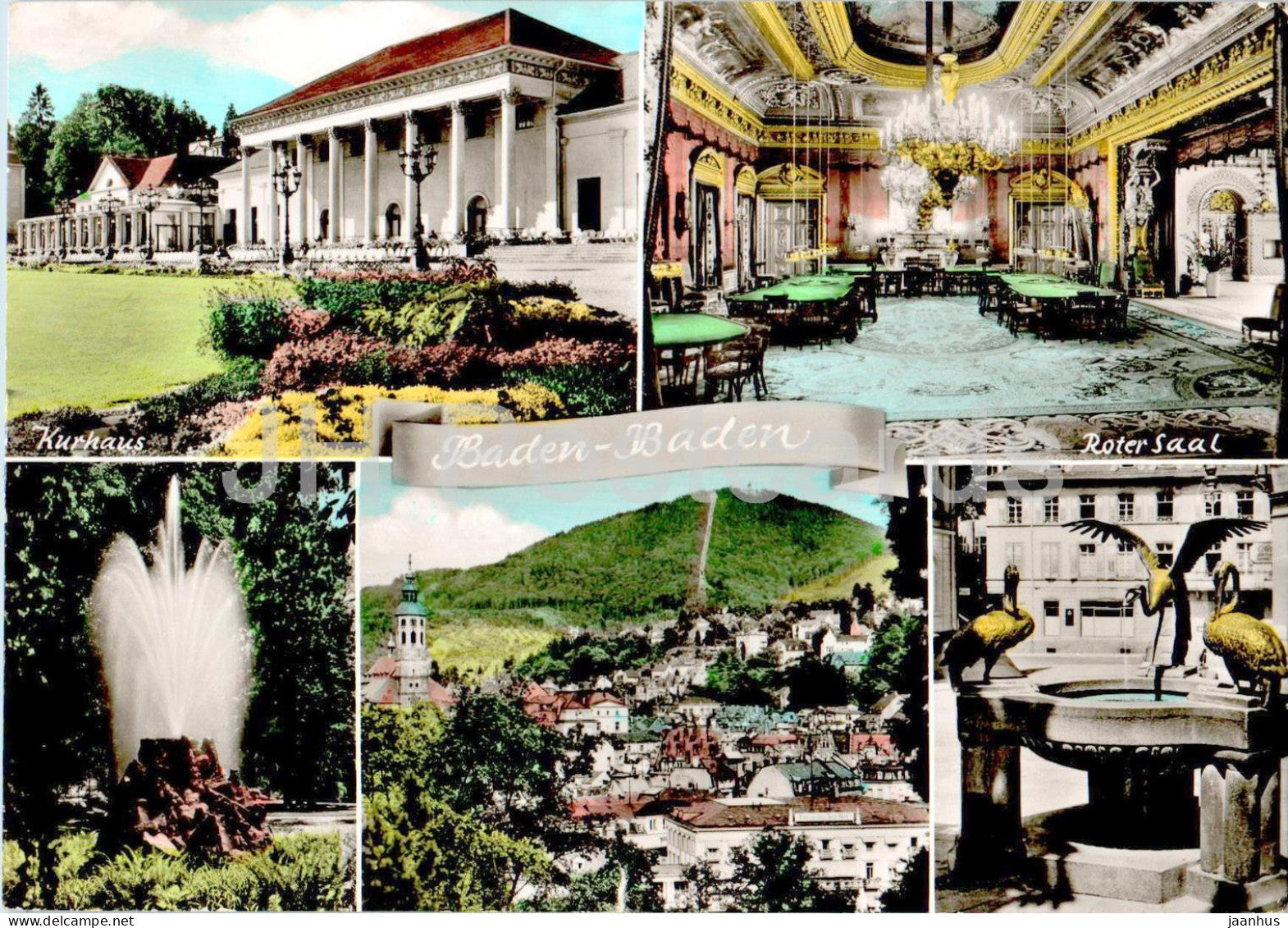 Baden Baden - Kurhaus - Roter Saal - multiview - 132 - 1966 - Germany - used