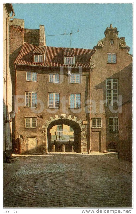 The Swedish Gates - Old Town - Riga - 1973 - Latvia USSR - unused - JH Postcards