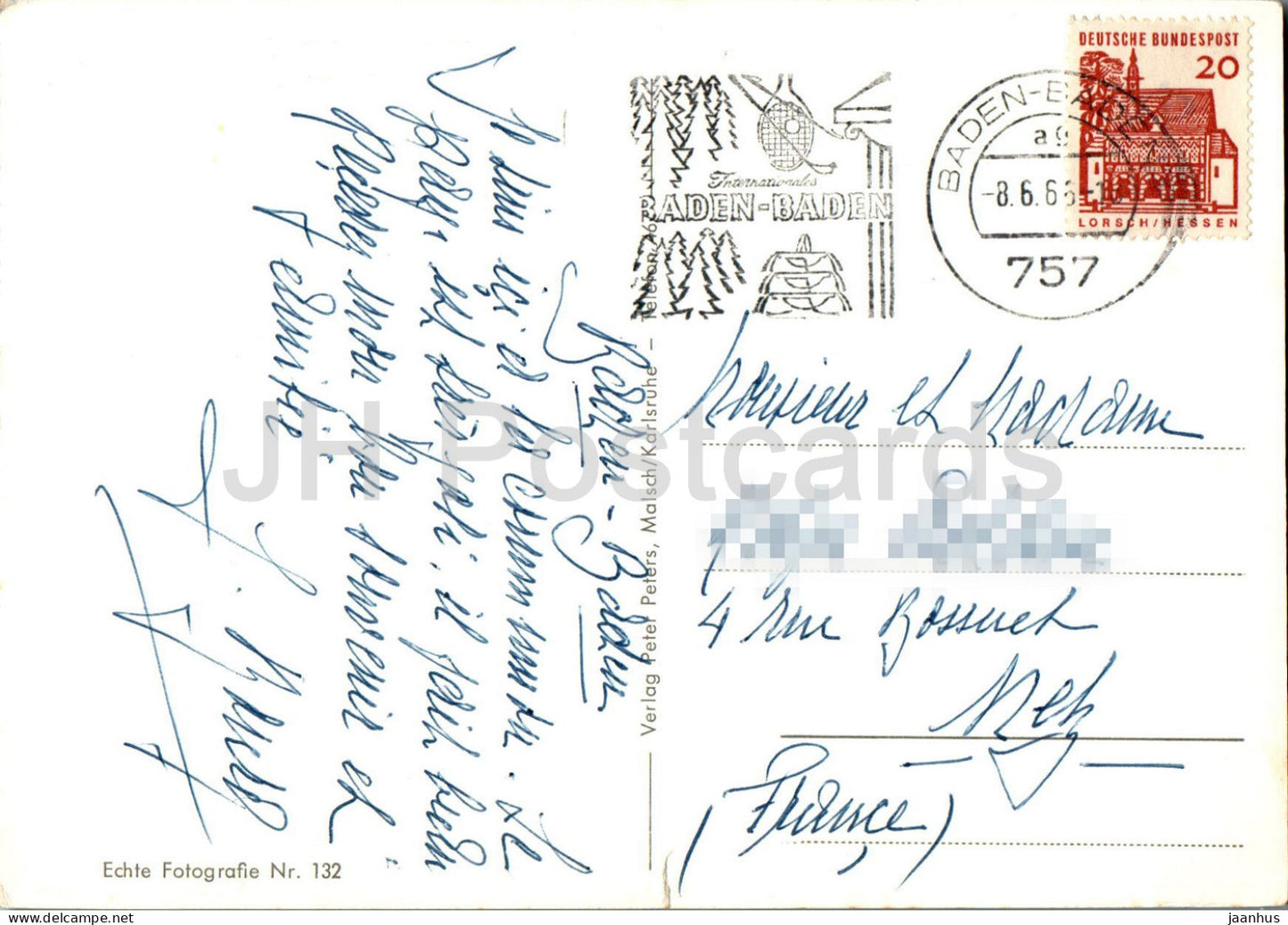 Baden Baden - Kurhaus - Roter Saal - Multiview - 132 - 1966 - Deutschland - gebraucht 