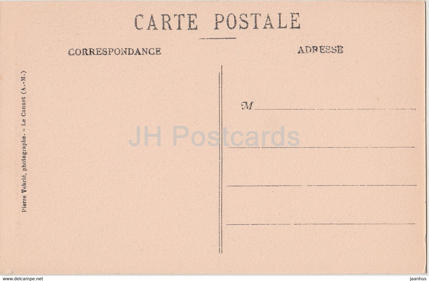 Le Cannet pres Cannes - La Rue Sainte Catherine et l'Eglise - church - old postcard - France - unused