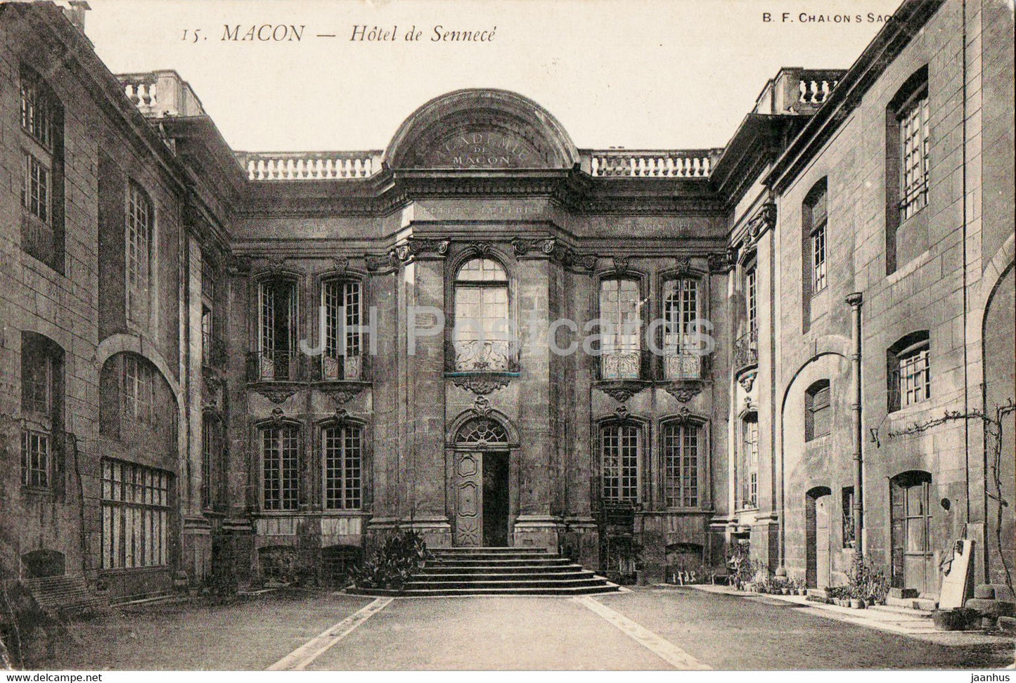 Macon - Hotel de Sennece - 15 - old postcard - 1904 - France - used - JH Postcards