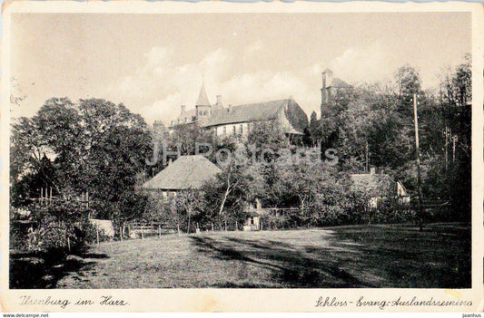 Ilsenburg im Harz - Schloss Evang Auslandssemino - old postcard - 1939 - Germany - used - JH Postcards
