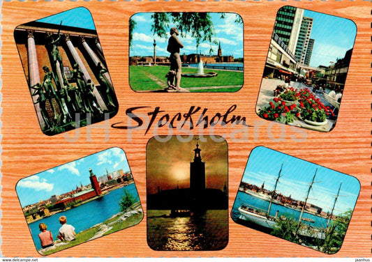 Stockholm - multiview - 130/157 - Sweden - unused - JH Postcards