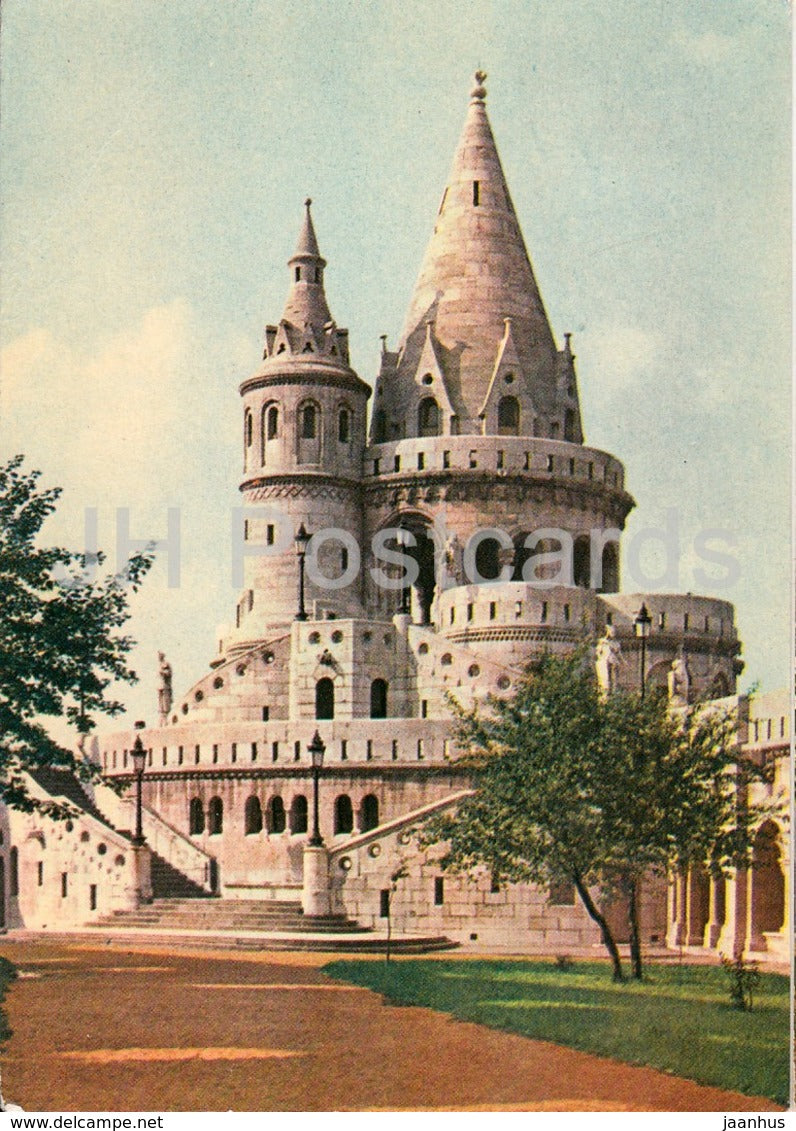 Budapest - Fishers Bastion - 1966 - Hungary - used - JH Postcards