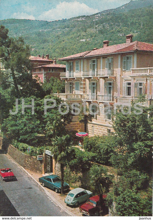 Lovran - hotel Primorka - car - 1979 - Yugoslavia - Croatia - used - JH Postcards