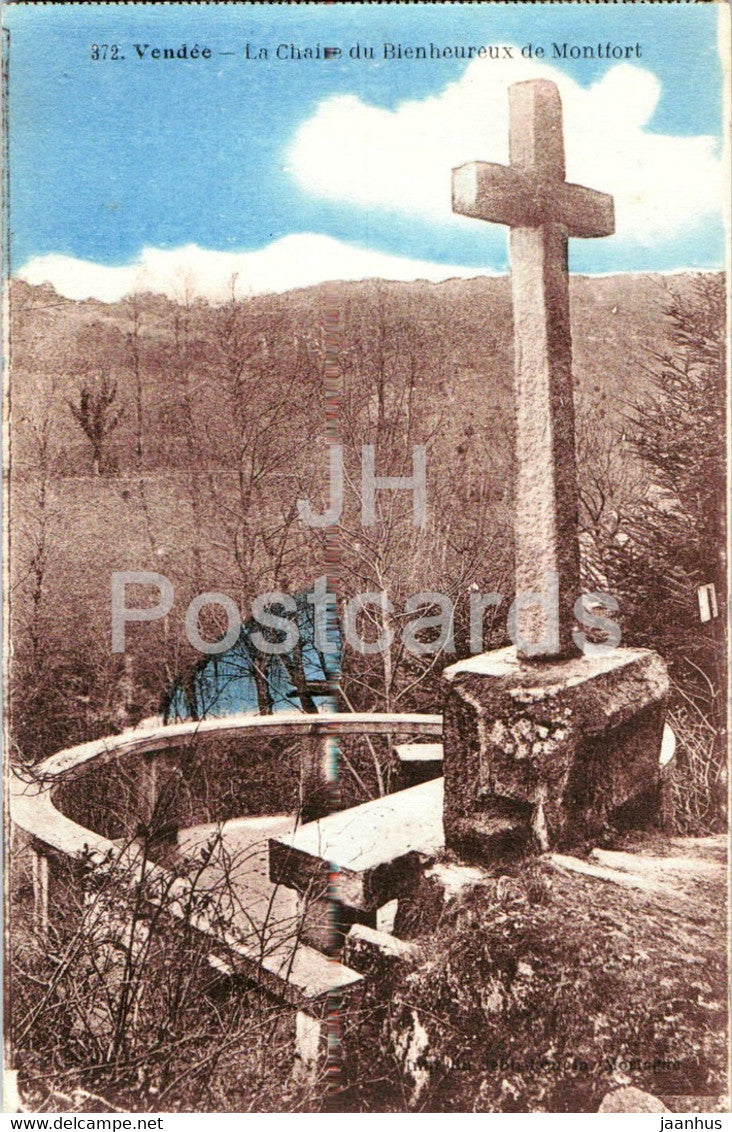 Vendee - La Chaire du Bienheureux de Montfort - 372 - old postcard - 1946 - France - used - JH Postcards