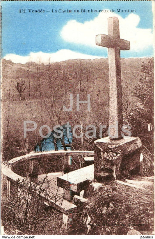 Vendee - La Chaire du Bienheureux de Montfort - 372 - old postcard - 1946 - France - used - JH Postcards