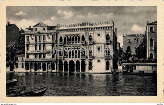 Venezia - Venice - Ca d' Oro Palazzo Contarini - palace - 4885-3 - old postcard - Italy - unused - JH Postcards