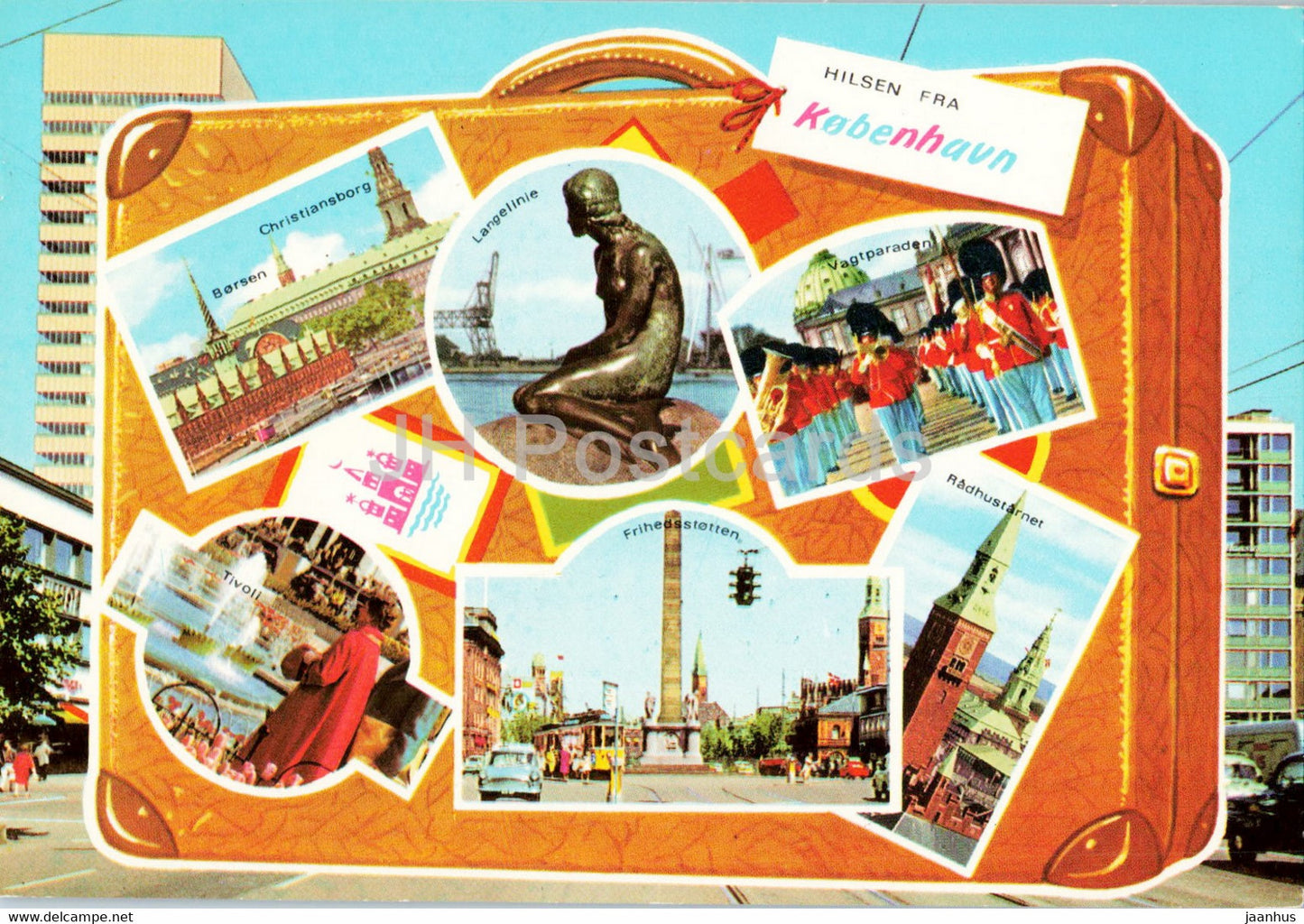 Greetings from Copenhagen - multiview - 1976 - Denmark - used - JH Postcards