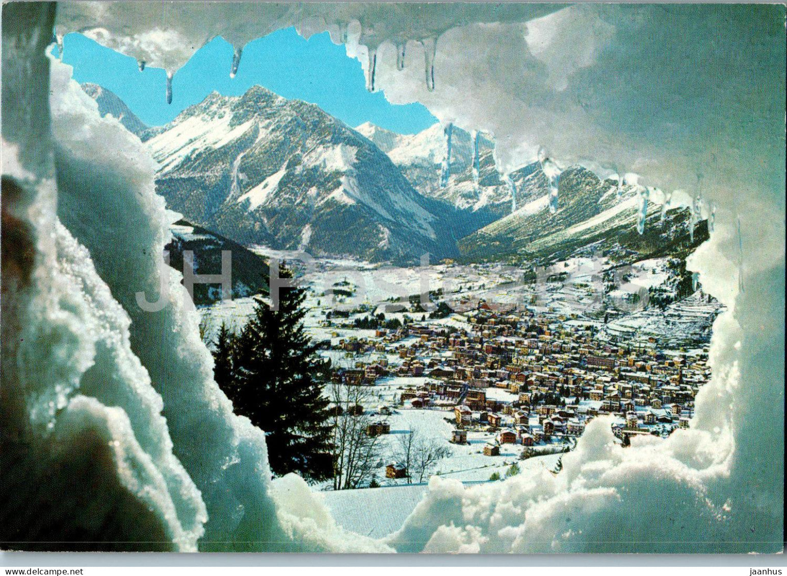 Bormio 1225 m - Panorama invernale - 285 - 1984 - Italy - used - JH Postcards