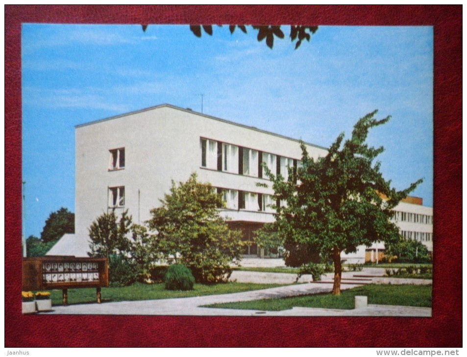 Administrative building and printing-plant - Haapsalu - 1979 - Estonia USSR - unused - JH Postcards