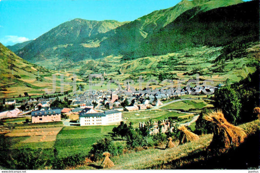 Valle de Aran - Viella - Vista general - general view - 4613 - 1970 - Spain - used - JH Postcards