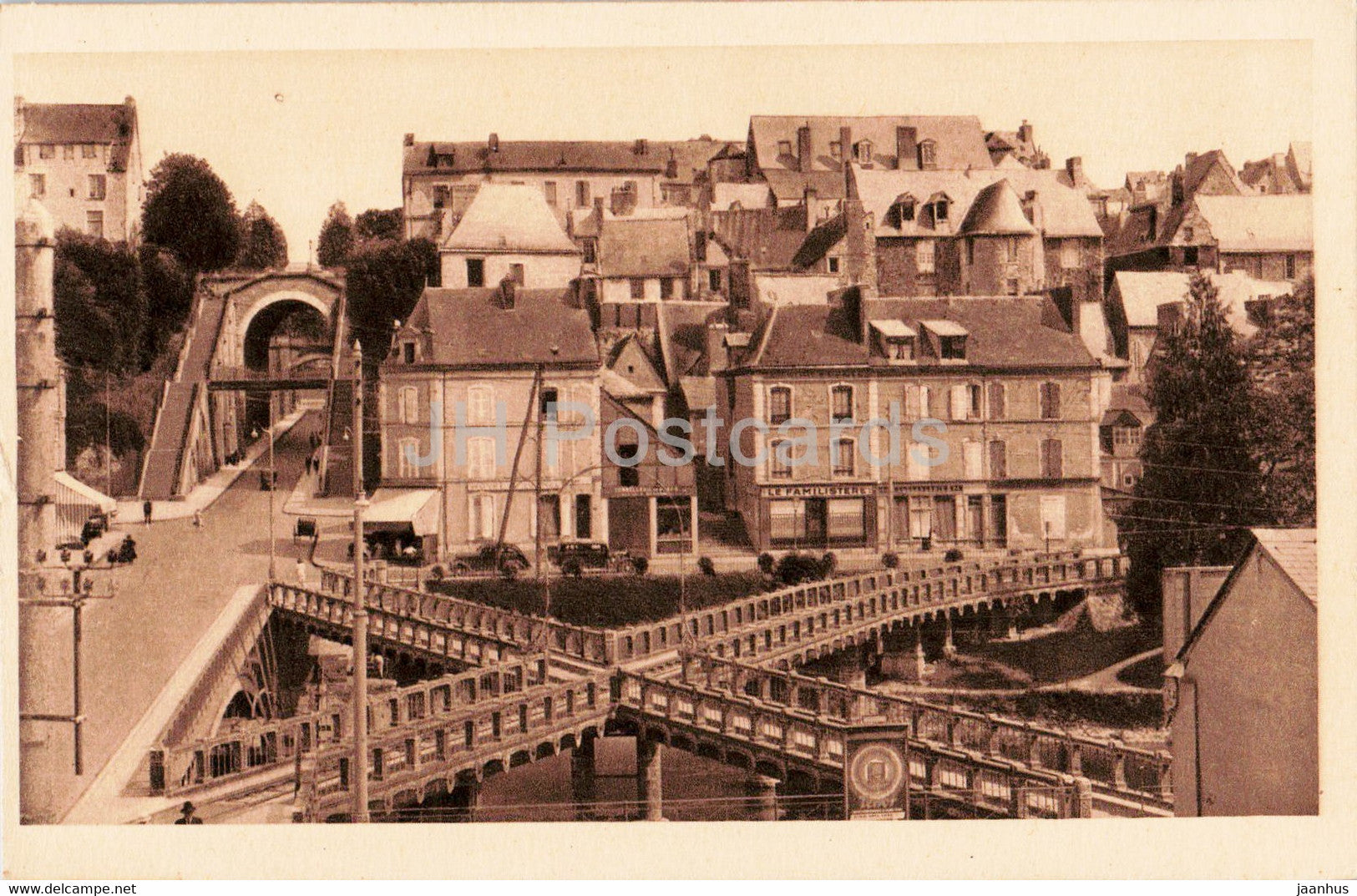 Le Mans - Le Pont en X - bridge - 53 - old postcard - France - unused - JH Postcards