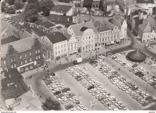 Stralsund - Blick von der St Marienkirche auf den Leninplatz - 1985 - Germany DDR - used - JH Postcards