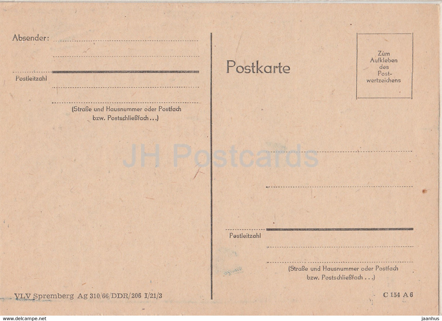 illustration - homme assis - VLV Spremberg - Allemagne DDR - inutilisé