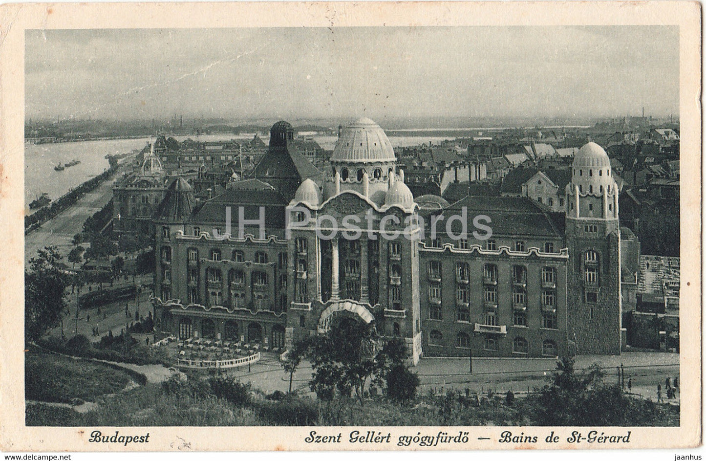 Budapest - Szent Gellert gyogyfurdo - Bains de St Gerard - old postcard - Hungary - used - JH Postcards