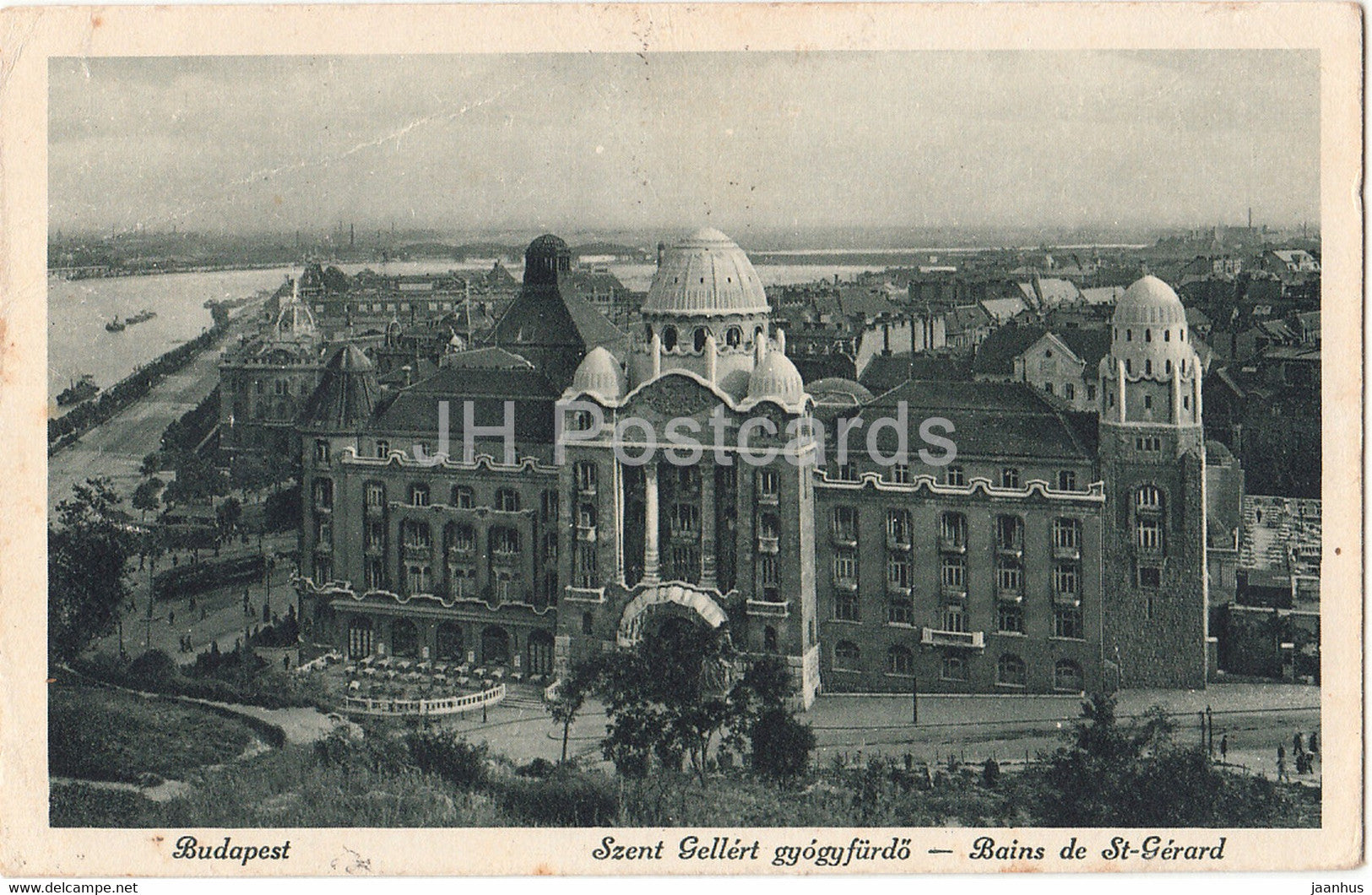 Budapest - Szent Gellert gyogyfurdo - Bains de St Gerard - old postcard - Hungary - used - JH Postcards