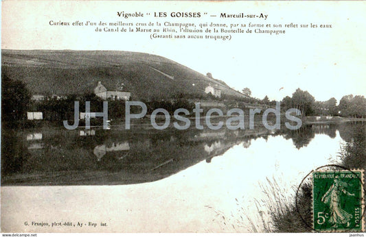 Mareuil sur Ay - Vignoble Les Goisses - old postcard - 1920 - France - used - JH Postcards