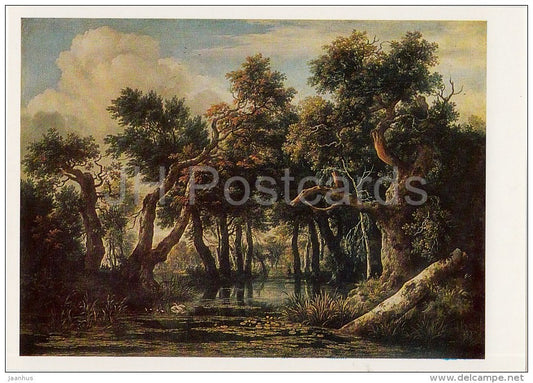 painting by Jacob van Ruisdael - The Marsh - Dutch art - 1983 - Russia USSR - unused - JH Postcards
