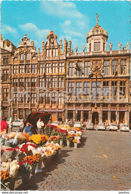 Bruxelles - Brussels - Market Place - The King of Spain - The Wheelbarrow - The Sack - 1973 - Belgium - used - JH Postcards
