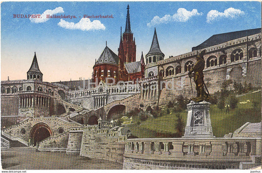Budapest - Halaszbastya - Fischerbastei - 62 - old postcard - Hungary - unused - JH Postcards