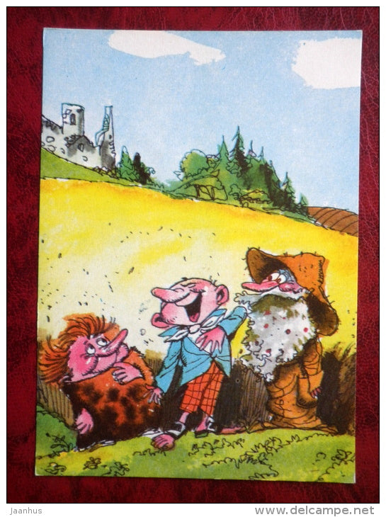 Illustration by Edgar Valter - from book Naksitrallid by Eno Raud - 1981 - Estonia USSR - unused - JH Postcards