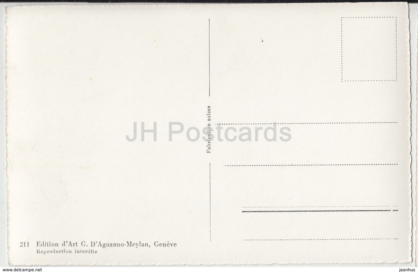 Geneve - Geneva - Palais de la Societe des Nations - palace - 211 - Switzerland - old postcard - unused