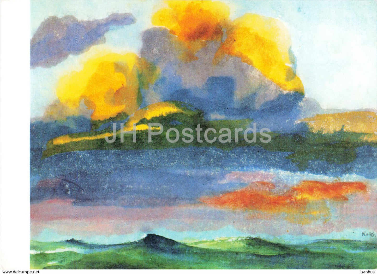 painting by Emil Nolde - Ozean - Ocean - German art - Germany – unused - JH Postcards