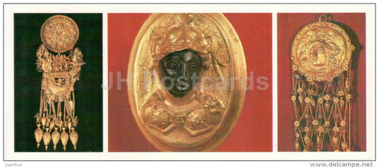 earrings , ring - Feodosia , Panticapaeum , Kul-Oba - the Ancient cities - Crimea - Krym - 1984 - Ukraine USSR - unused - JH Postcards