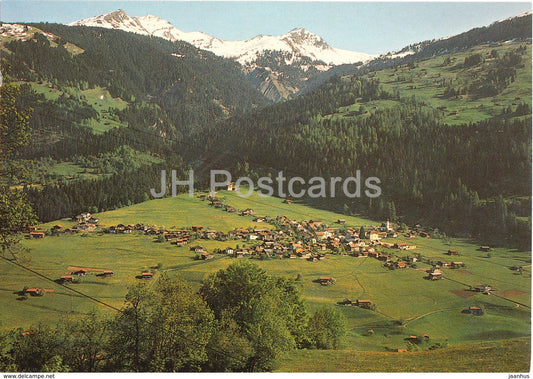 Fideris 900 m gegen die Heuberge - 1986 - Switzerland - used - JH Postcards
