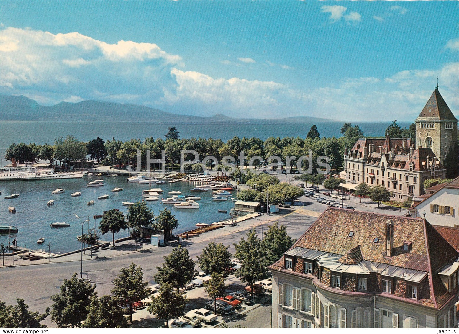 Lausanne Ouchy - Le Port d'Ouchy et le lac Leman - 4728 - Switzerland - unused - JH Postcards