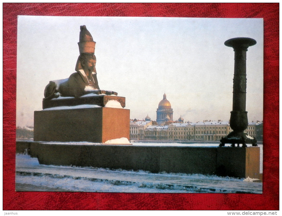 Leningrad - St. Petersburg - the University Embankment - 1986 - Russia - USSR - unused - JH Postcards