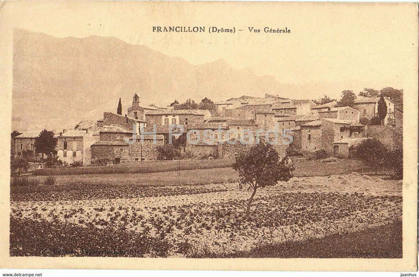 Francillon - Drome - Vue Generale - old postcard  - France - unused - JH Postcards