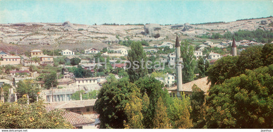Bakhchisaray Palace Museum - City view from Falcon tower - Crimea - 1981 - Ukraine USSR - unused - JH Postcards
