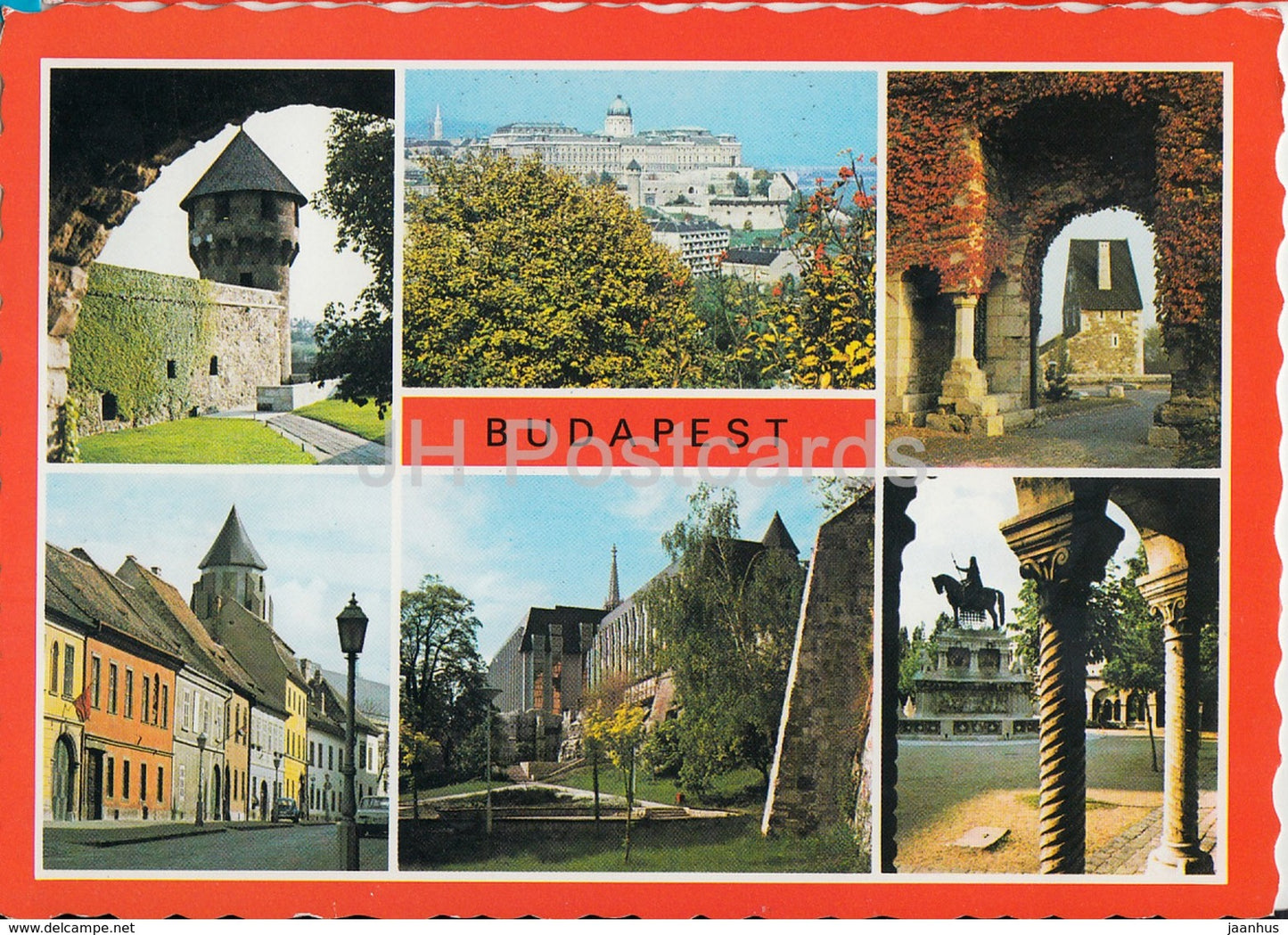 Budapest - castle hill - architecture - 1988 - Hungary - used - JH Postcards