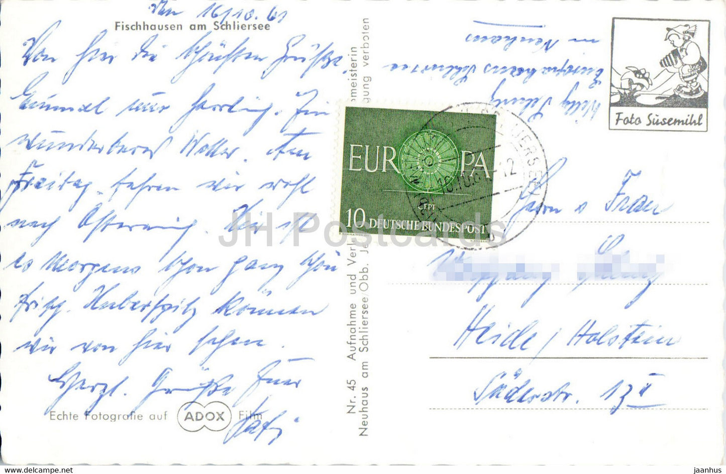 Fischhausen am Schliersee - 1961 - Germany - used