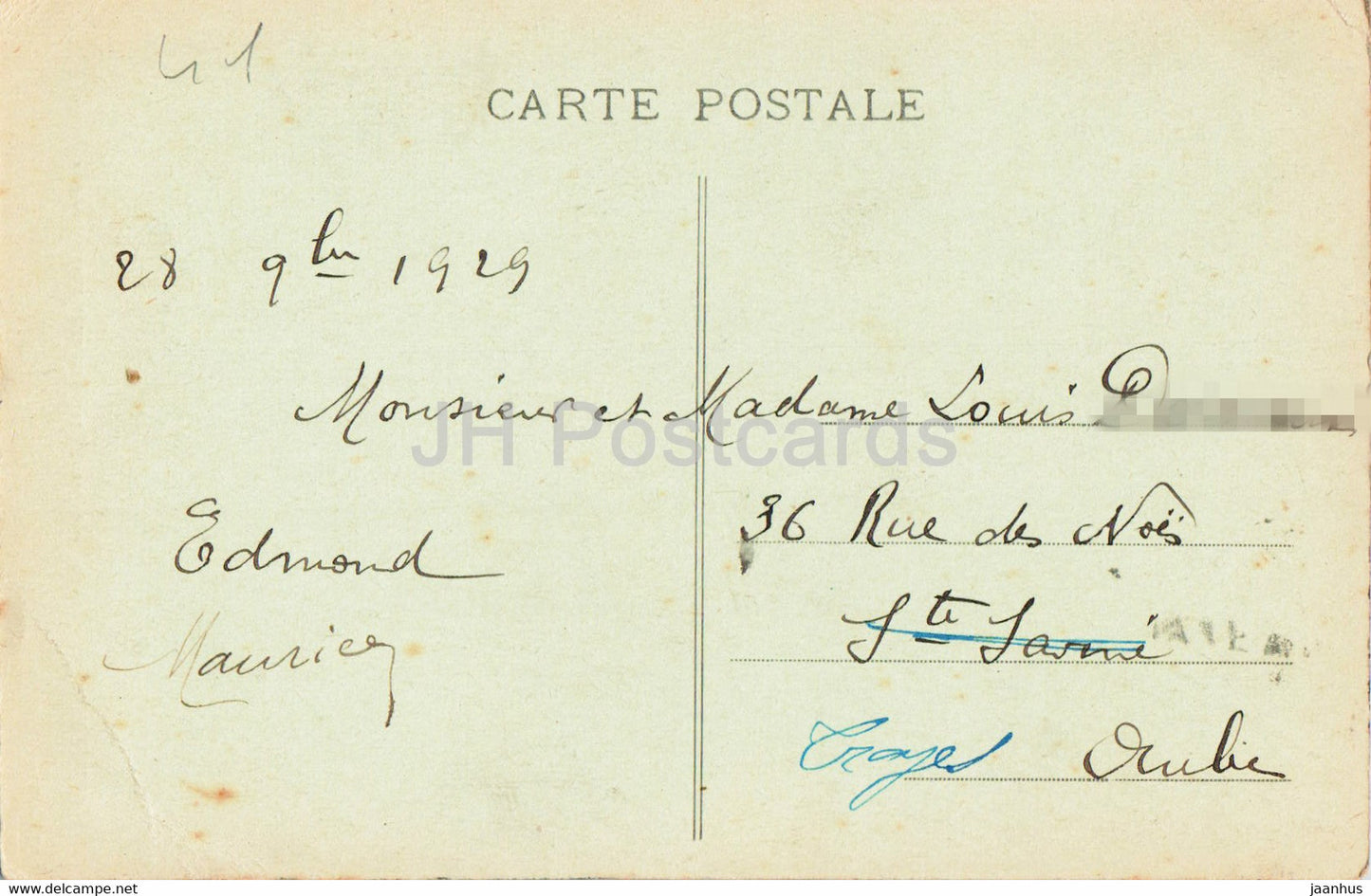 Saint Dizier - Monument aux Heros Bragards morts pour la Patrie - old postcard - 1929 - France - used