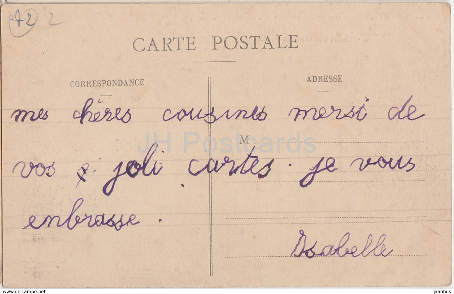 Environs de Roanne - Cordelle - Les Tours du Verdier - Burgruine - 258 - alte Postkarte - Frankreich - gebraucht
