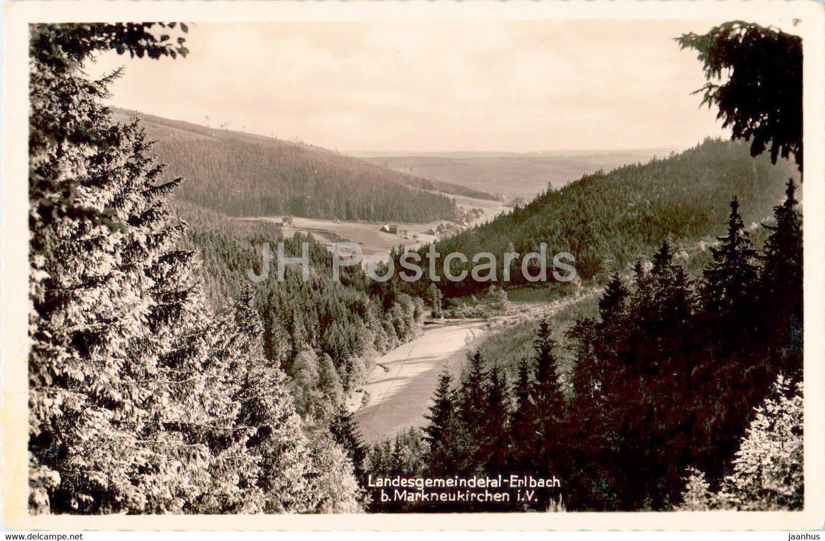 Landesgemeindetal Erlbach b Markneukirchen i V - old postcard - 1940 - Germany - used - JH Postcards