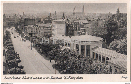 Bad Aachen - Elisenbrunnen und Friedrich Wilhelmplatz - old postcard - 1944 - Germany - used - JH Postcards