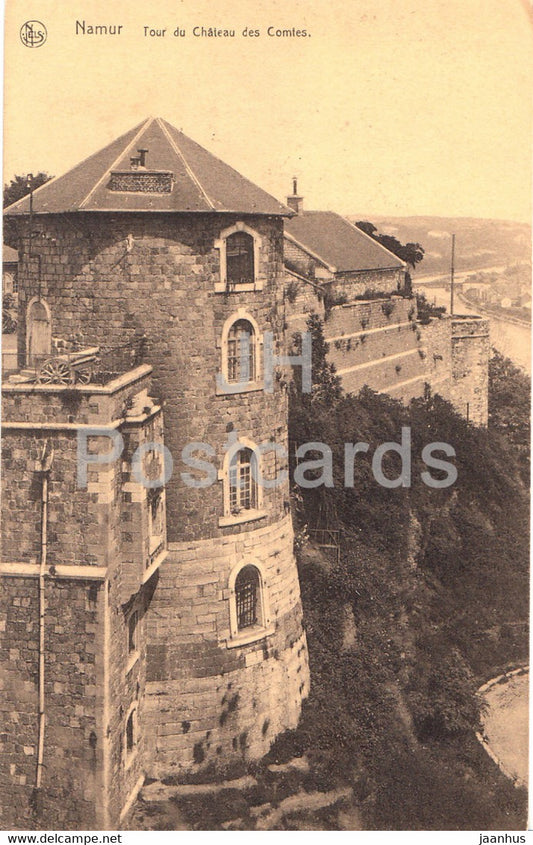 Namur - Tour du Chateau des Comtes - castle - 47 - old postcard - Belgium - unused - JH Postcards