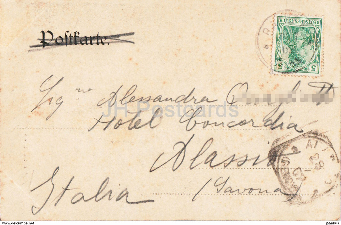 Teufelskuche im Uttewalder Grund - Sachs Schweiz - carte postale ancienne - 1902 - Allemagne - utilisé