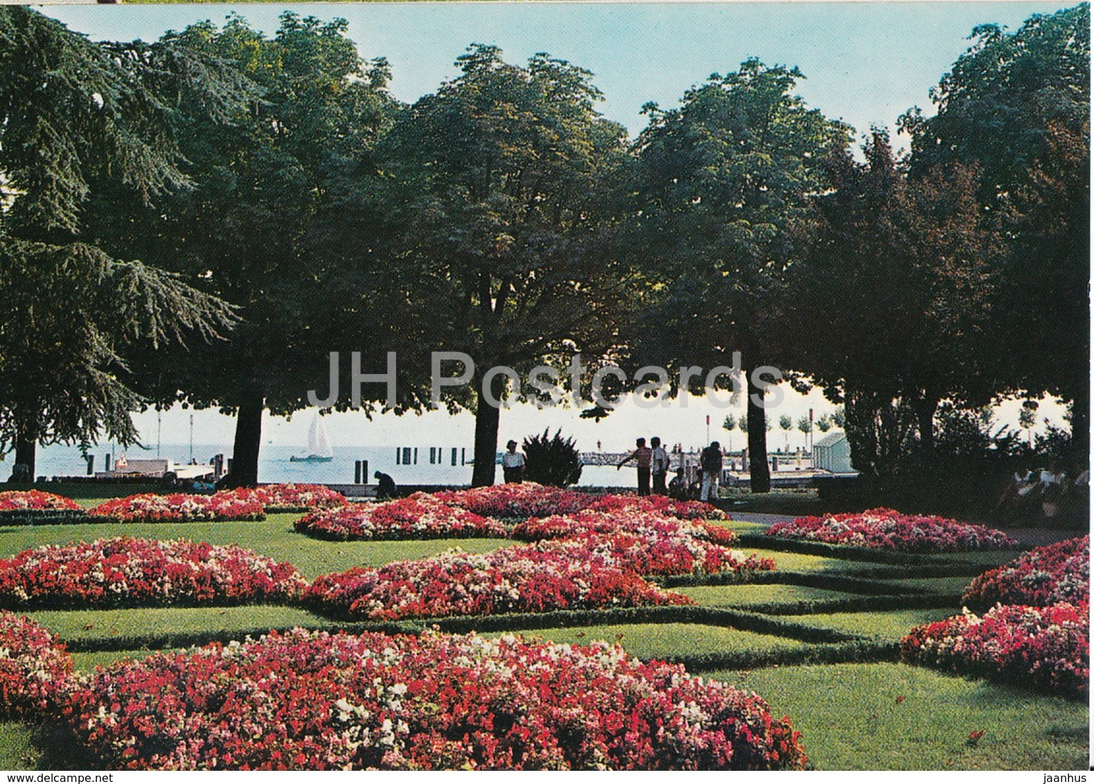 Lausanne Ouchy - Au quai fleuri - on the lakefront - Switzerland - unused - JH Postcards